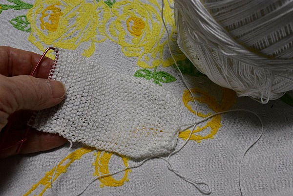 Aprons, Knitted bandages and Moving Again